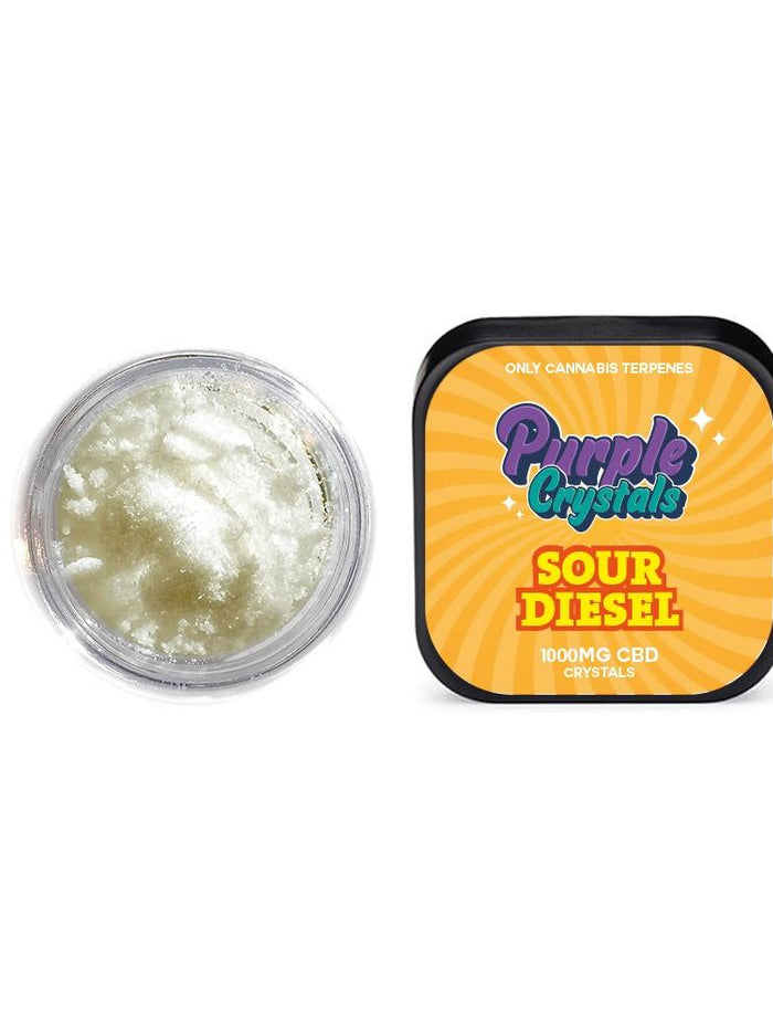 Purple Crystals by Purple Dank 1000mg CBD Crystals - Sour Diesel (BUY 1 GET 1 FREE)