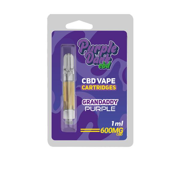 Purple Dabz CBD Vape Cartridges 300 & 600 MG - Granddaddy Purple (BUY 1 GET 1 FREE)