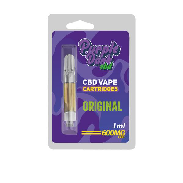 Purple Dabz CBD Vape Cartridges 300 & 600 MG - Original (BUY 1 GET 1 FREE)