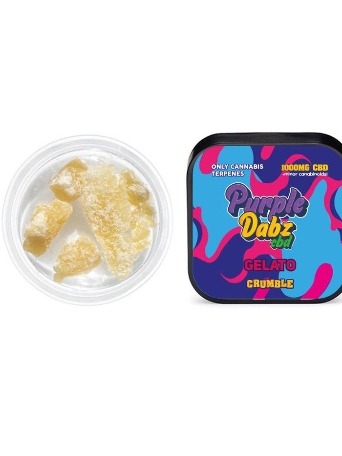 Purple Dabz by Purple Dank 1000mg CBD Crumble - Gelato (BUY 1 GET 1 FREE)