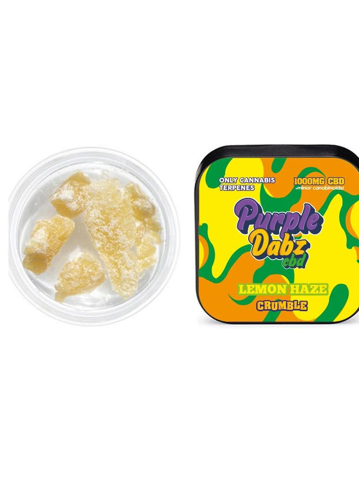 Purple Dabz by Purple Dank 1000mg CBD Crumble - Lemon Haze (BUY 1 GET 1 FREE)