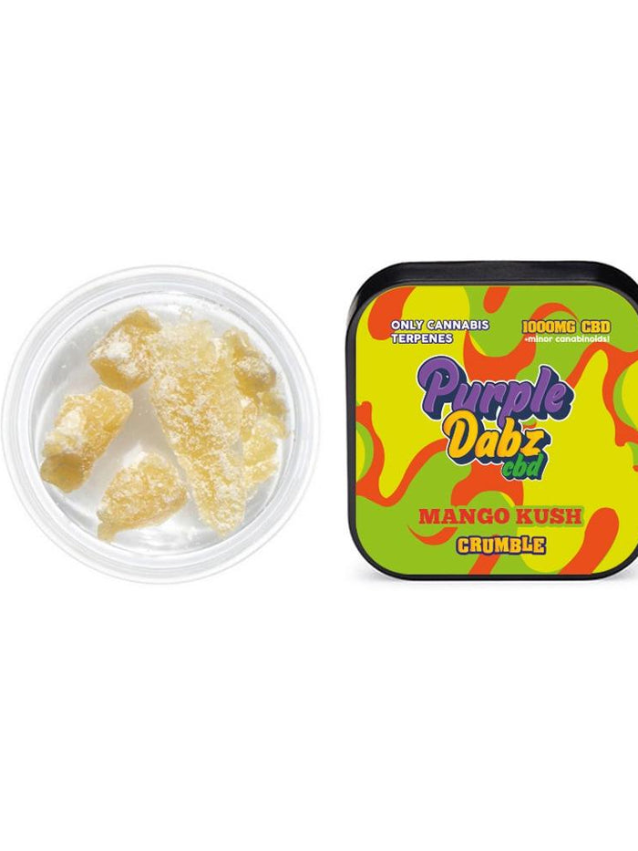 Purple Dabz by Purple Dank 1000mg CBD Crumble - Mango Kush (BUY 1 GET 1 FREE)