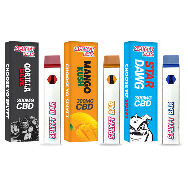 SPLYFT BAR 300mg Full Spectrum CBD Disposable Vape - 12 flavours