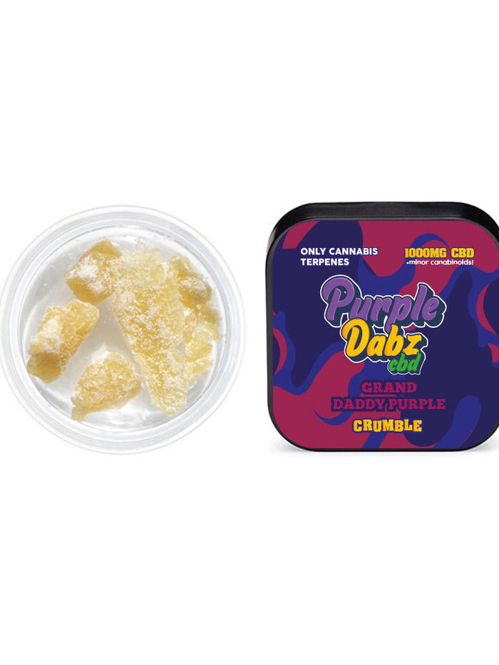 Purple Dabz by Purple Dank 1000mg CBD Crumble - Grand Daddy Purple (BUY 1 GET 1 FREE)