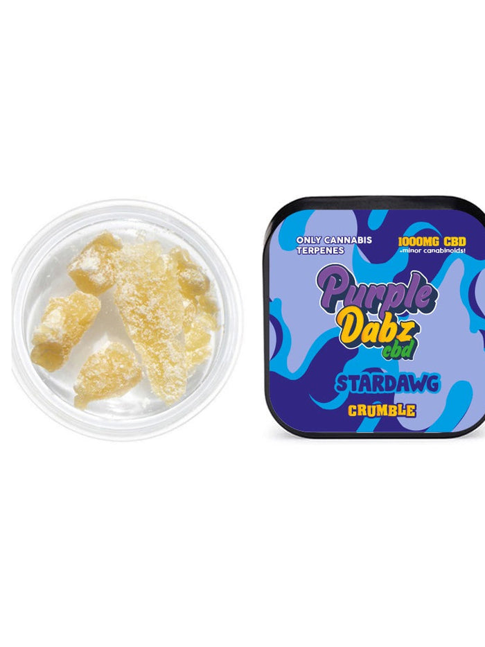 Purple Dabz by Purple Dank 1000mg CBD Crumble - Strawdawg (BUY 1 GET 1 FREE)