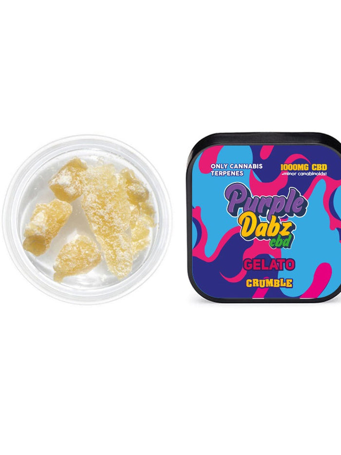 Purple Dabz by Purple Dank 1000mg CBD Crumble - Gelato (BUY 1 GET 1 FREE)