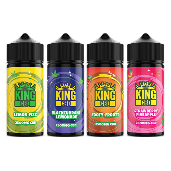 King CBD 2500mg CBD E-liquid 120ml (BUY 1 GET 1 FREE)