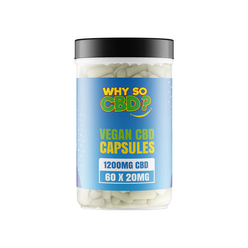 Why So CBD? 1200mg CBD Vegan Capsules - 60 Caps